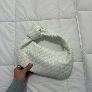 White Woven Handbag